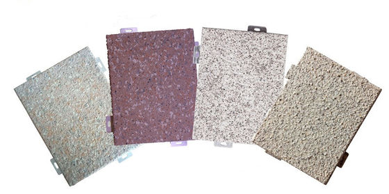 Gepersonaliseerde lengte Buitenwandbekleding Hout Graan Marmer Aluminium Finer