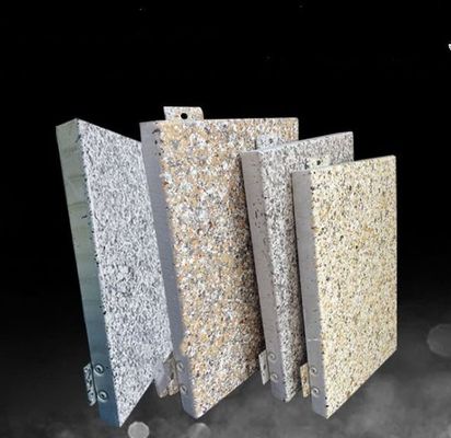 Makkelijke installatie Houtgraan Marmer Aluminium Finer
