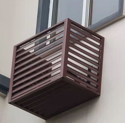 Op maat gemaakte airconditioner Buitenste kap Aluminium fineer Op maat gemaakt als nodig