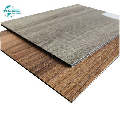 2440 mm Houtkorrel Buitenwandbekleding Pvdf coating ACP 6 mm