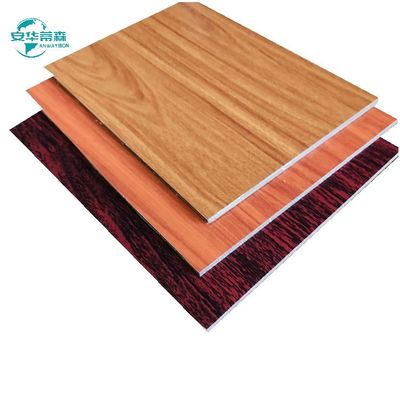 4x8'' houten patroon brandwerend ACP ACM-platen in 3/4/5/6 mm voor buitenwandbekleding