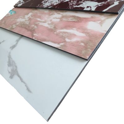 1220 mm marmeren composietpaneel AV gecertificeerd Acp Buitenste bekleding Milieuvriendelijk