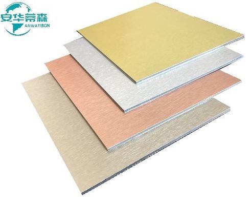Hoogglanzend geborsteld aluminiumcomposite paneel 2440mm Acp spiegelplaat 3mm 4mm