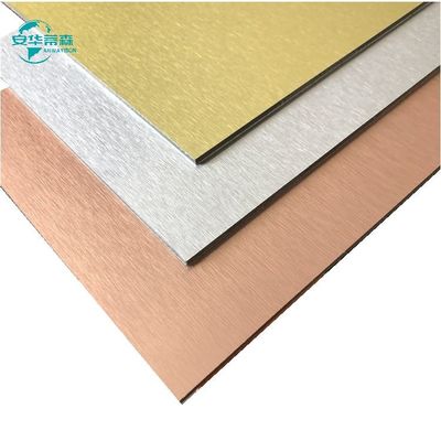 Bouwmaterialen geborsteld aluminium Acm 1220 mm breed Aluminium Acp plaat