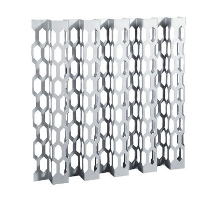 Plaat dicht verpakte fecades composiet holle kunst bouwmaterialen platte naad keramische hyperbolische gordijnmuur aluminium